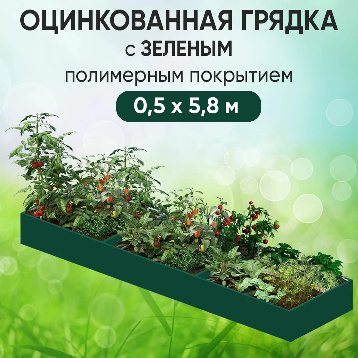 Грядка зеленая (0,5 х 5,8)